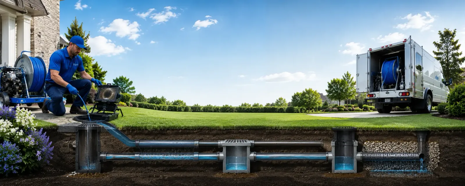 Outdoor drain cleaning information for Cleveland, TX